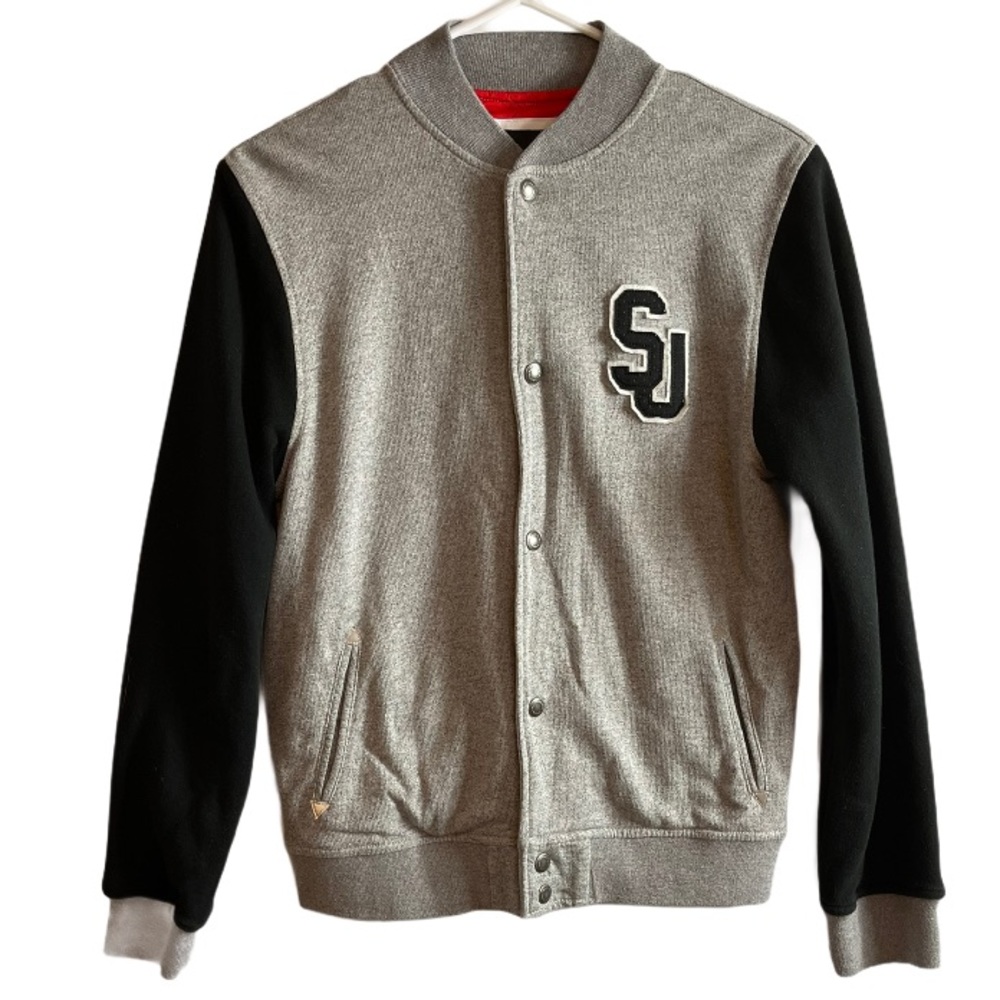 Sean John Snap Button Jacket Tiger Embroidered
